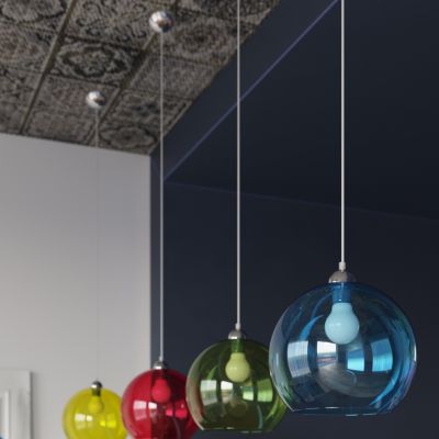 Lampa wisząca BALL biała (SL.0256)